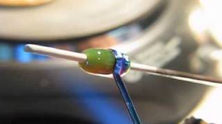 Devardi Dichroic Glass Hothead Torch Encasing Lampwork Bead Making Tutorial [upl. by Lienad]