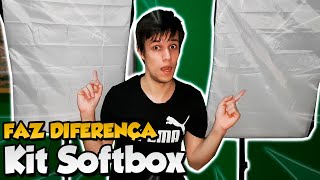 KIT SOFTBOX Iluminação 50x70 Como montar UNBOXING [upl. by Bouldon]