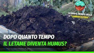 Lombricoltura  Dopo quanto tempo il letame diventa humus [upl. by Chill893]