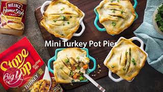 Mini Turkey Pot Pies Recipe [upl. by Macswan4]