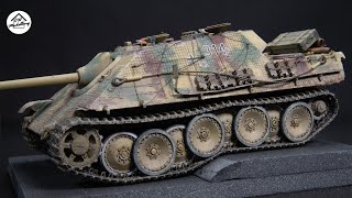 Meng 135 Jagdpanther G1  Building a Nightshift diorama Pt 3  WW2 Diorama [upl. by Lancelle537]