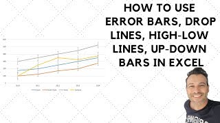 Excel Error Bars Drop Lines HighLow Lines UpDown Bars [upl. by Nazay]