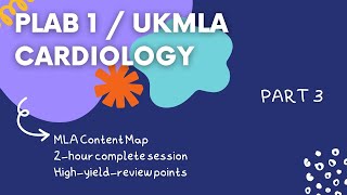 PASS PLAB 1UKMLA Cardiology HighYield Review  Part 3 [upl. by Drawde]