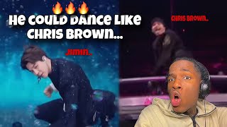 BTS Jimin 방탄소년단 지민 Serendipity Live Performance REACTION Dance Like Chris Brown [upl. by Imis276]