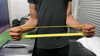 Band Resisted Shoulder External Rotation Bilateral [upl. by Odrautse]