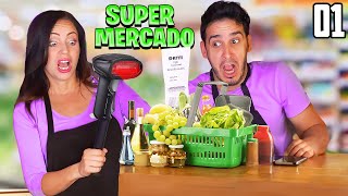 NOS ABRIMOS UN SUPERMERCADO  SUPERMARKET SIMULATOR 1 [upl. by Greggs]