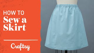 How to Sew a Skirt Quick amp Easy Project  Craftsy Sewing Tutorial [upl. by Lugar]