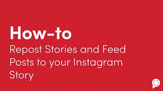 How to Repost Stories and Feed Posts to Your Instagram Story [upl. by Hurlee528]