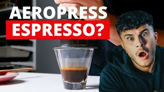 How To Make AeroPress Espresso NO ATTACHMENTS [upl. by Amasa]