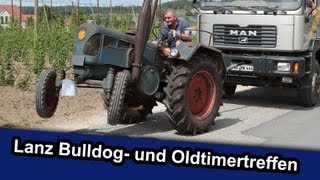 Lanz Bulldog und Oldtimertreffen  LocalEventclips [upl. by Nainatrad]