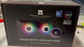 50 Water Cooler Thermalright Frozen Notte Review  PC Build Vlog 6 [upl. by Nelia]