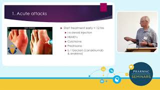 PHARMAC seminar Rheumatology update 3b of 5 Gout [upl. by Nonnek]