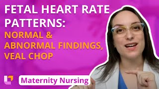 Fetal Heart Rate Patterns Normal and Abnormal Findings VEAL CHOP  Maternity Nursing  LevelUpRN [upl. by Elene568]