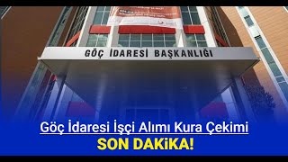 Göç İdaresi işçi alımı kura çekimi İŞKUR güvenlik temizlik görevlisi ve şoför canlı yayını 2024 [upl. by Arrat]