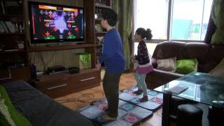 stepmania DanceDanceRevolution jeux et tapis de dance par Adam et Neda dEvry 91 song [upl. by Mukul]