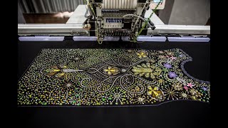 Sequin Embroidery SHOW FORTEVER [upl. by Palila]