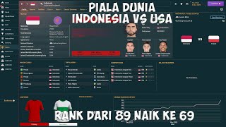 Indonesia VS USA Di Piala Dunia 2026  Football Manager 2026 [upl. by Eissolf541]