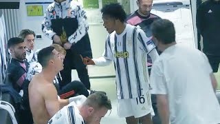 Ronaldo and Cuadrado heated altercation during UCL match Juventus vs Porto [upl. by Ayana552]