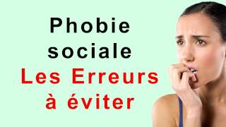 Phobie sociale traitement phobie sociale [upl. by Esilehc]