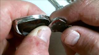 Setting A Bezel On A Cabochon In Silver [upl. by Heimer96]