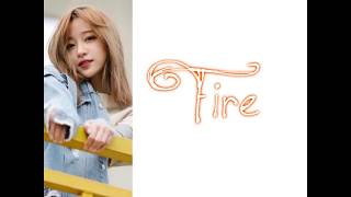 Hani EXID  Fire Rom Eng Lyrics [upl. by Annnora]