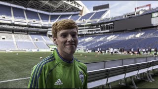 MakeAWish Xander Bailey Joins Sounders FC [upl. by Airekal]