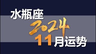 水瓶座2024年11月星座运势详解 [upl. by Erroll94]