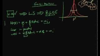 GaussMarkov assumptions part 1 [upl. by Idna34]