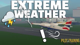 I Landed in EXTREME WEATHER in PTFS 🌦️ [upl. by Elleirda594]