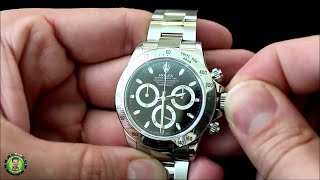 How to Wind a Rolex Watch and Set the Time amp Date – Submariner Datejust II Daytona amp GMT Master II [upl. by Aehsan209]