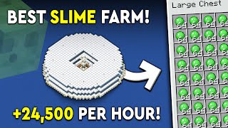 Minecraft NEW Slime Farm Tutorial  FASTER amp EASY  24500 PH [upl. by Ailil953]