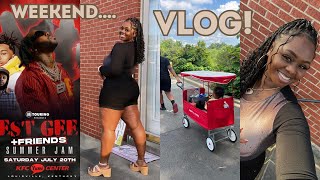 Vlog EST Gee amp Friends CONCERT FUN  GRWM Car wreck update eye doctor fail zoo trip with family [upl. by Evars]