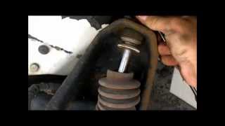 How to change front shocks on a Jeep Wrangler YJ [upl. by Hsirk]