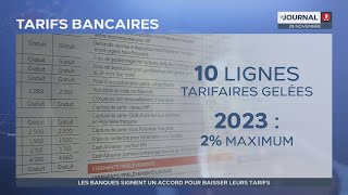 Les banques signent un accord pour baisser leurs tarifs [upl. by Ynhoj]