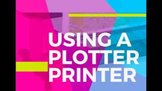 How to use a plotter printer Instructions for planning students [upl. by Moreno]