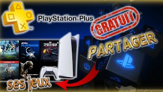 COMMENT PARTAGER SON ABONNEMENT PS PLUS SUR PS5  TUTO FACILE DE PARTAGE DE JEUX [upl. by Hayikaz]