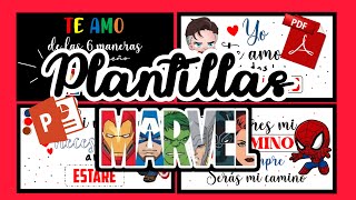 6 Maneras de Amar en Marvel❤️PLANTILLAS EN PDF [upl. by Barimah751]