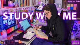 STUDY WITH ME LIVE  12 HOURS ✨ Harvard Student Rain sounds Pomodoro 60 FiveMonthsStudyChallenge [upl. by Caye]