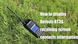 How to display contacts information on RT3S [upl. by Nirihs]