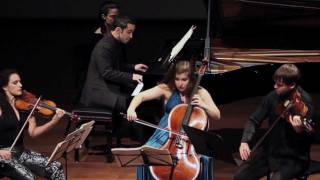 Barnatan Ferschtman Grosz and Weilerstein performing Brahms Piano Quartet 2 [upl. by Paresh301]