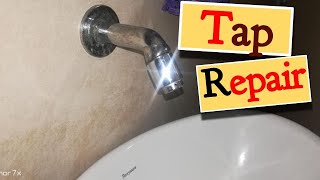 How to Repair Bib Cock Tap  Tap Repairing  Repair Washbasin tap  Plumbing  repair Driping tap [upl. by Shanda917]