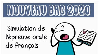 Simulation de lépreuve orale de français du baccalauréat EAF [upl. by Odel]