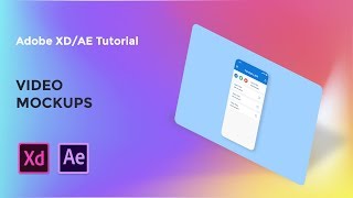 Video Mockups  Adobe XDAE tutorial 2019 [upl. by Anikehs340]