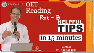 Edu Skills OET OET Reading Part  B  top tips tricks amp strategiesOET Tips amp TricksOET made easy [upl. by Liss692]