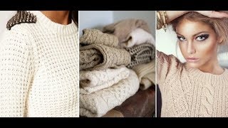 Модные Женские Джемпера Спицами  2019  Fashionable Womens Sweaters  Maglioni da donna alla moda [upl. by Dame39]