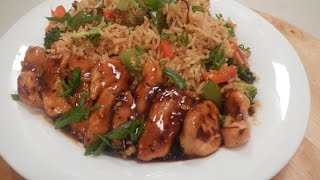 Honey Chilli Chicken Rice  Sanjeev Kapoor Khazana [upl. by Ajtak]