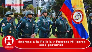 ¡Ingreso a la Policía y Fuerzas Militares será gratuito [upl. by Andra]