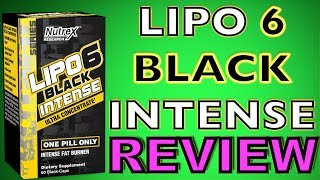 NUTREX LIPO6 Black INTENSE I FAT BURNER REVIEW [upl. by Koffler]