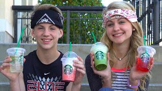 The Starbucks Challenge MattyB vs Ivey  And Justin [upl. by Reppiks779]