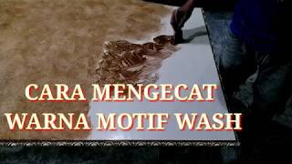 Cara Mengecat Warna Motif Efek Wash  How To Color Washing Effect Paint [upl. by Opiuuk]